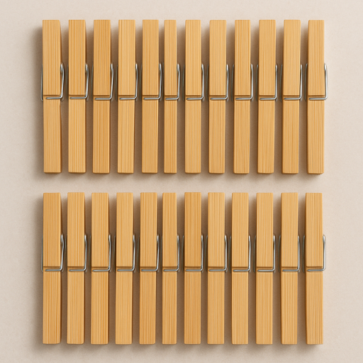 Bamboo Pegs for cloth (Pack of 40 Qty.)