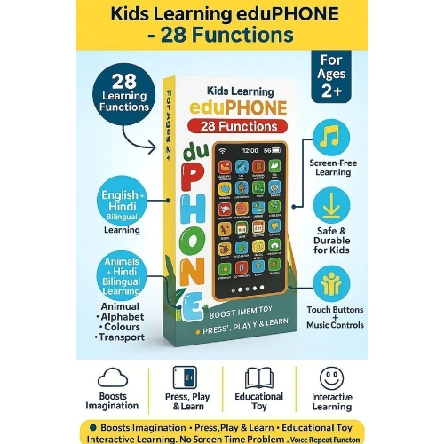 eduPHONE educational toy phone for kids with touch buttons