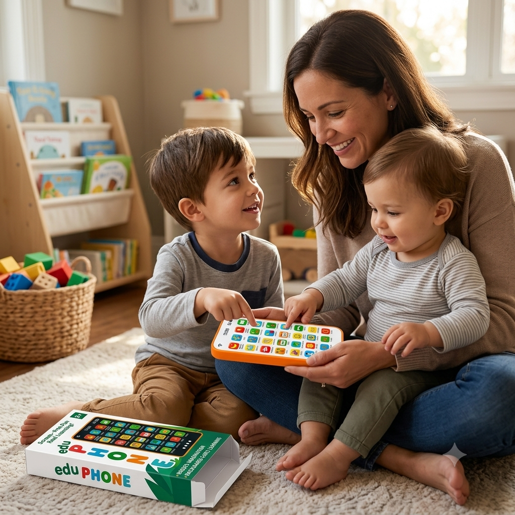 Kids toy phone with animals, alphabet, colours and transport sounds