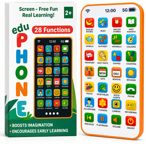 Kids Learning Phone – eduPHONE 28 Functions English-Hindi Toy (Ages 2+)