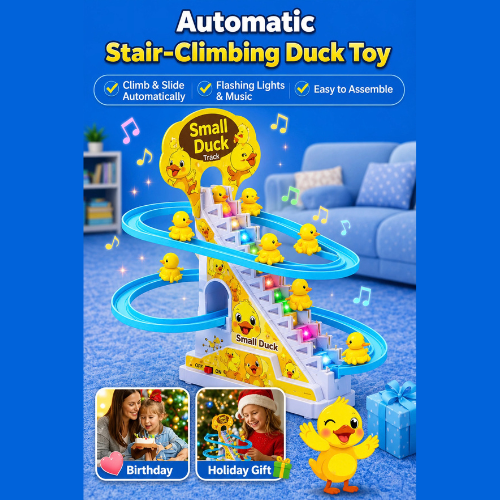Kids duck track toy with musical lights