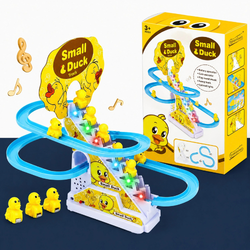 Small Duck Track Toy for kids with colorful looping track