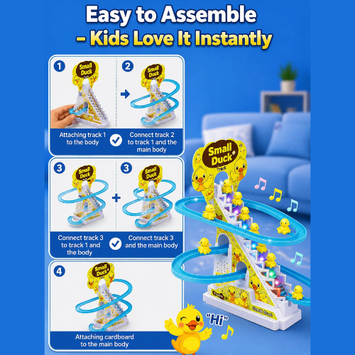 Battery operated Small Duck Track Toy for children